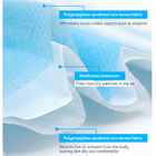 ब्लू डिस्पोजेबल फेस मास्क 25 जी पीपी गैर बुना कपड़ा सामग्री OEM / ODM आपूर्तिकर्ता