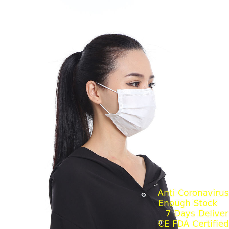 Customized Disposable 3 Ply Face Mask , Non Woven Disposable Face Mask आपूर्तिकर्ता