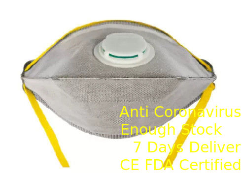 Disposable Foldable FFP2 Mask / Fold Flat Dust Mask For Pollution District आपूर्तिकर्ता