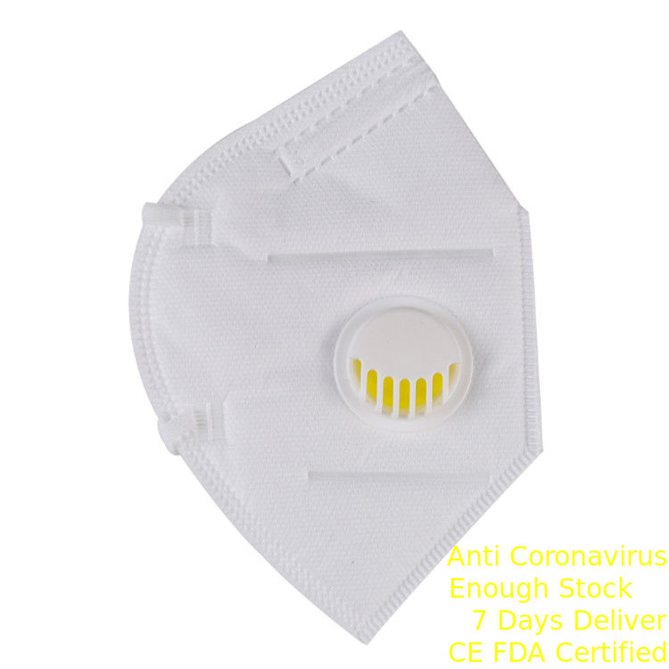 इलेक्ट्रॉनिक विनिर्माण के लिए FFP2 श्वासयंत्र मास्क सफेद रंग तह आपूर्तिकर्ता